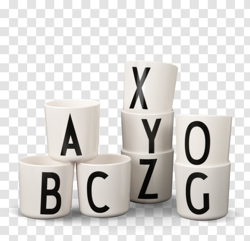 Letter Cup Alphabet Tableware - Ceramic Transparent PNG