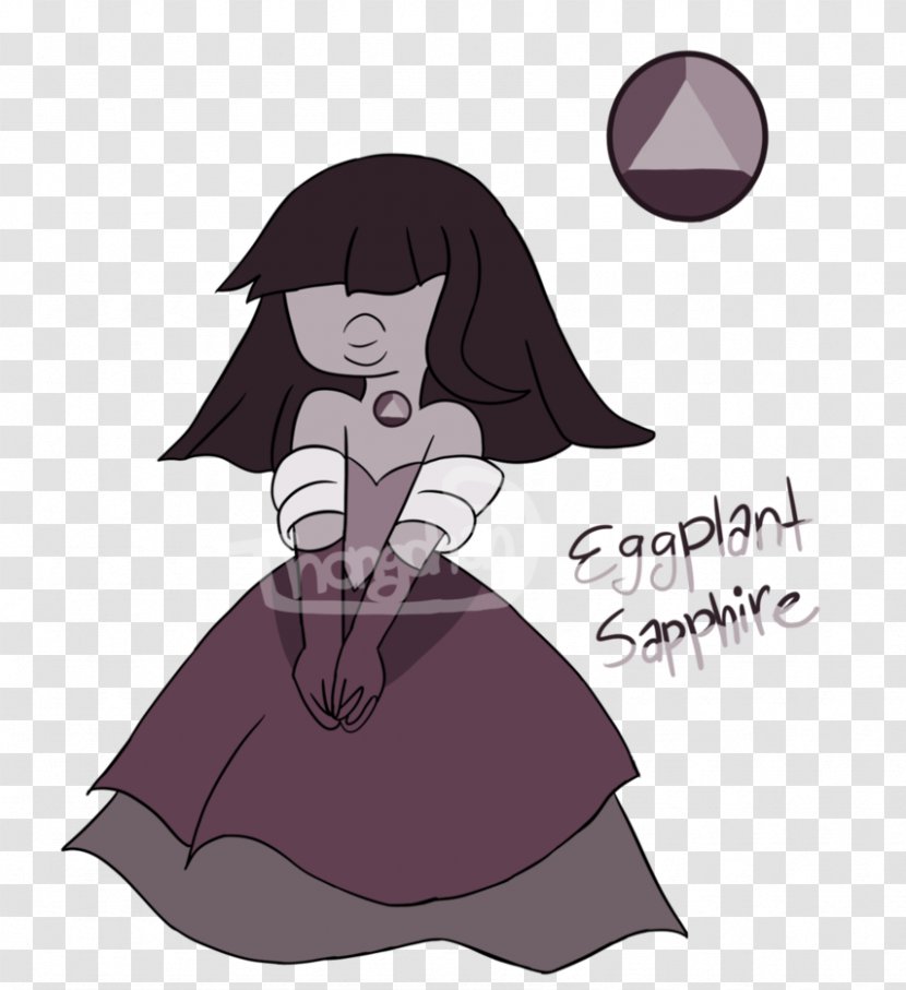 Sapphire Art Gemstone Eggplant Homeworld - Heart Transparent PNG