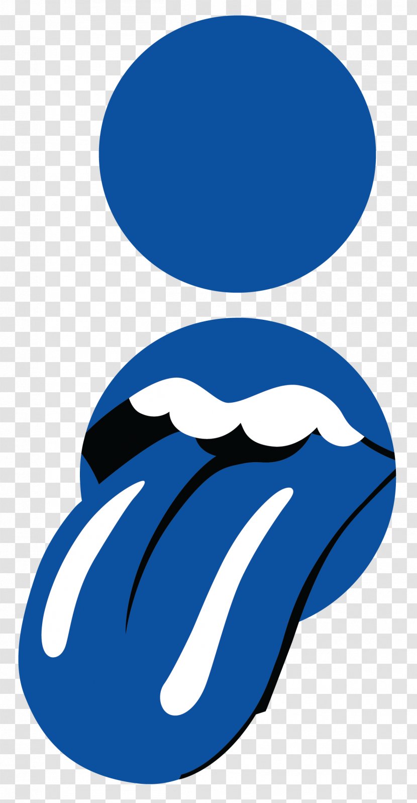 The Rolling Stones Tongue Era On Air Blues Colette - Logo - Blue Transparent PNG