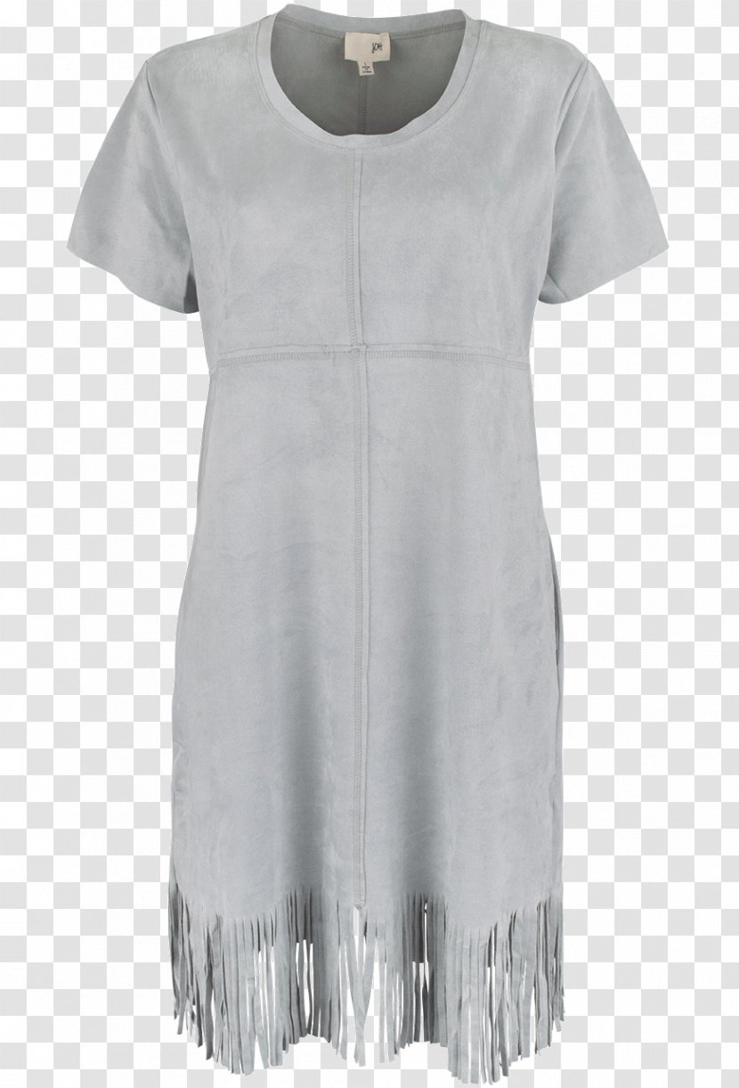 Blouse Sleeve Dress Neck - White - Color Oblique Fringe Transparent PNG