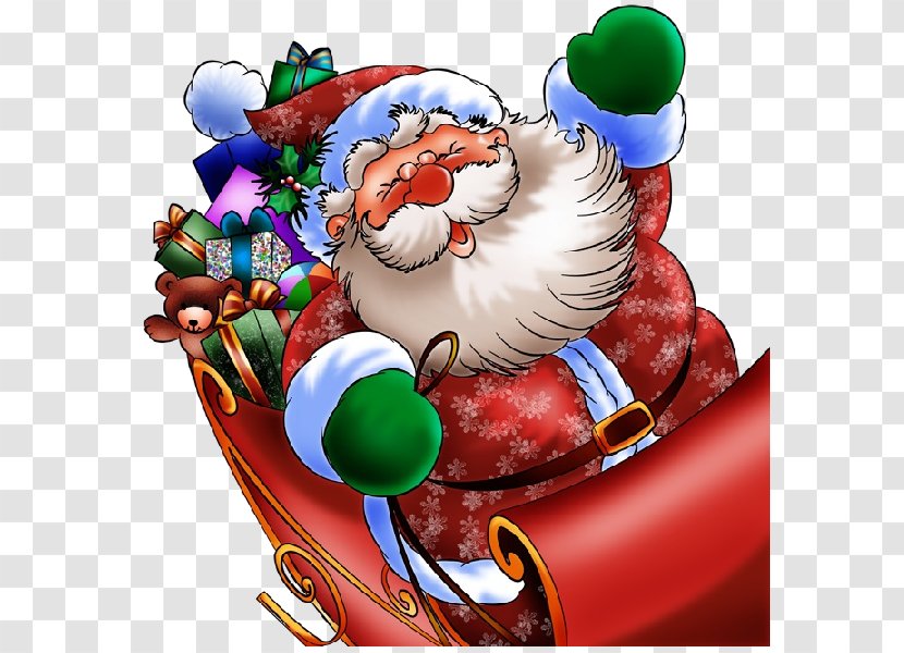 New Year Ded Moroz Holiday Christmas 0 - 2016 - Santa Claus Carries A Gift Transparent PNG