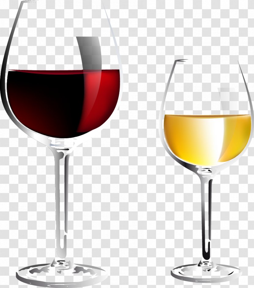 Red Wine White Cocktail - Vecteur - Glasses Transparent PNG