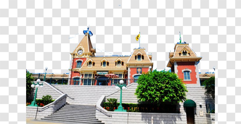 Hong Kong Disneyland Tokyo Disney California Adventure Shanghai Park - Building Transparent PNG