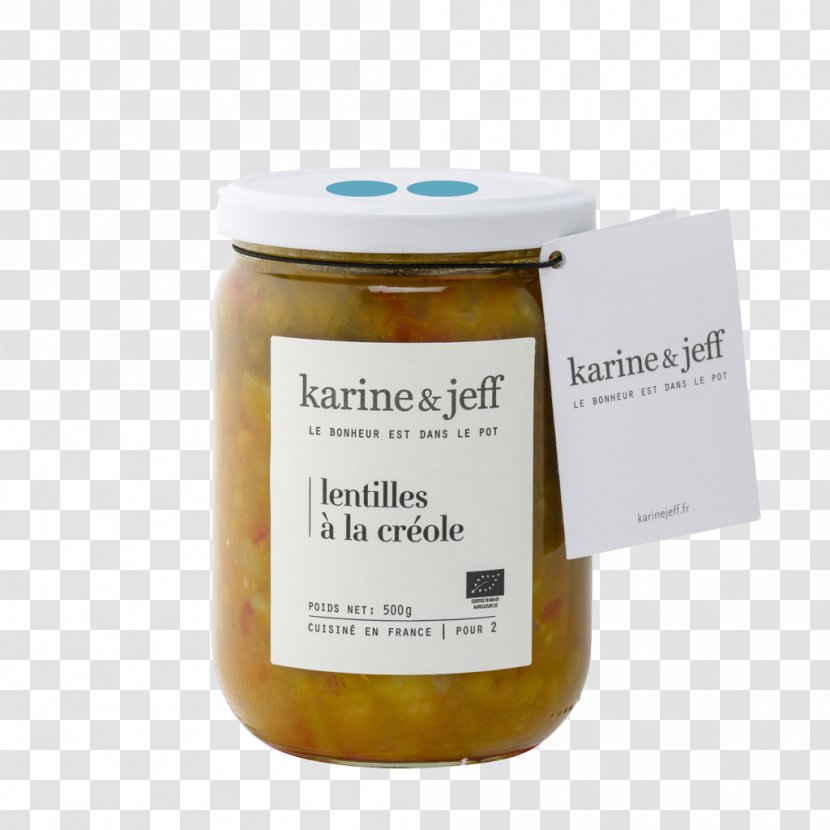 Karine & Jeff Flageolets à La Méridionale - Condiment - 460g Chutney Vegetable Voyage Aux Antilles500gLentil Soup Transparent PNG