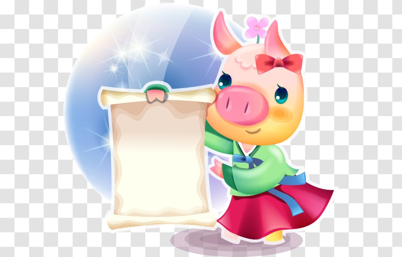 Domestic Pig Clip Art - Cuteness - Cute Cartoon Transparent PNG