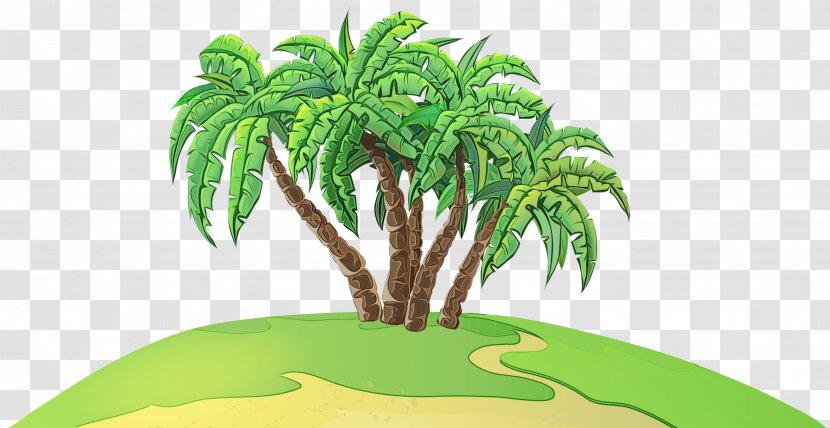 Cartoon Palm Tree - Emotion - Flowering Plant Vascular Transparent PNG
