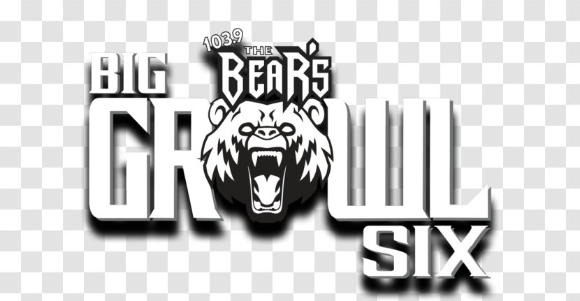 WRBR-FM The Big Growl Tickets In South Bend, IN Logo - Carnivoran - Bear Roar Transparent PNG