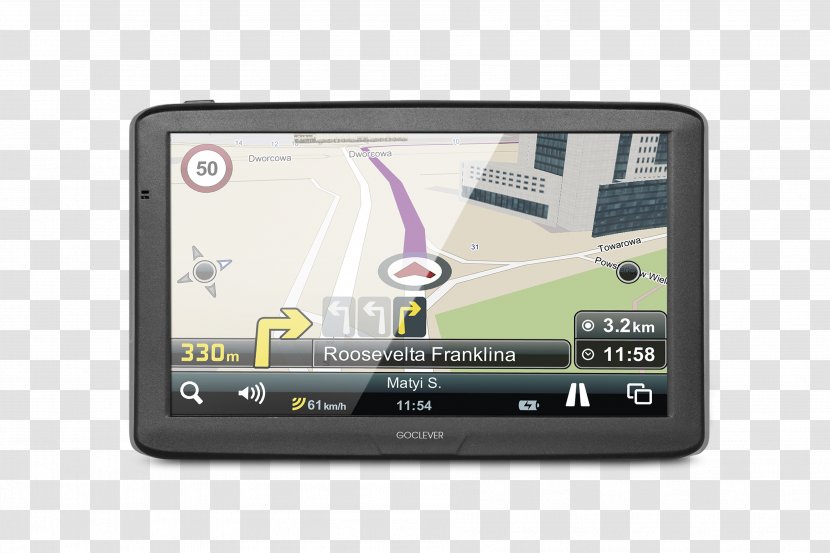 Poland GPS Navigation Systems GOCLEVER Navio2 Sat Nav Car - Mio Mivue Drive 50lm Lifetime Gps Transparent PNG