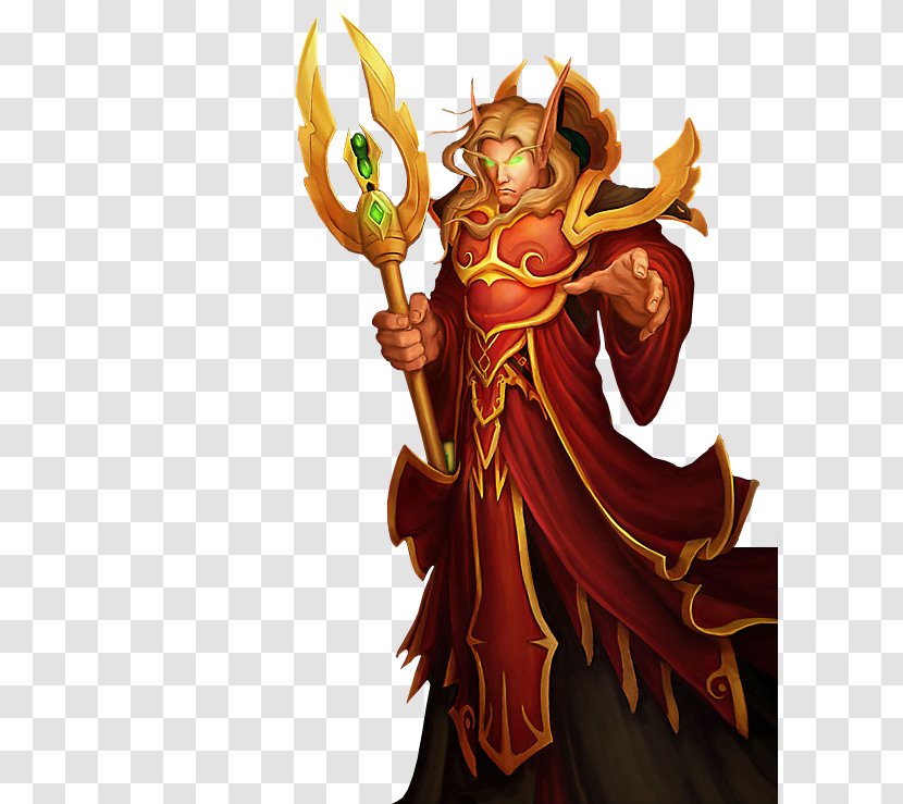World Of Warcraft: The Burning Crusade Guild Wars 2 Blood Elf Prince Kael'thas Game - Mythology - Figurine Transparent PNG