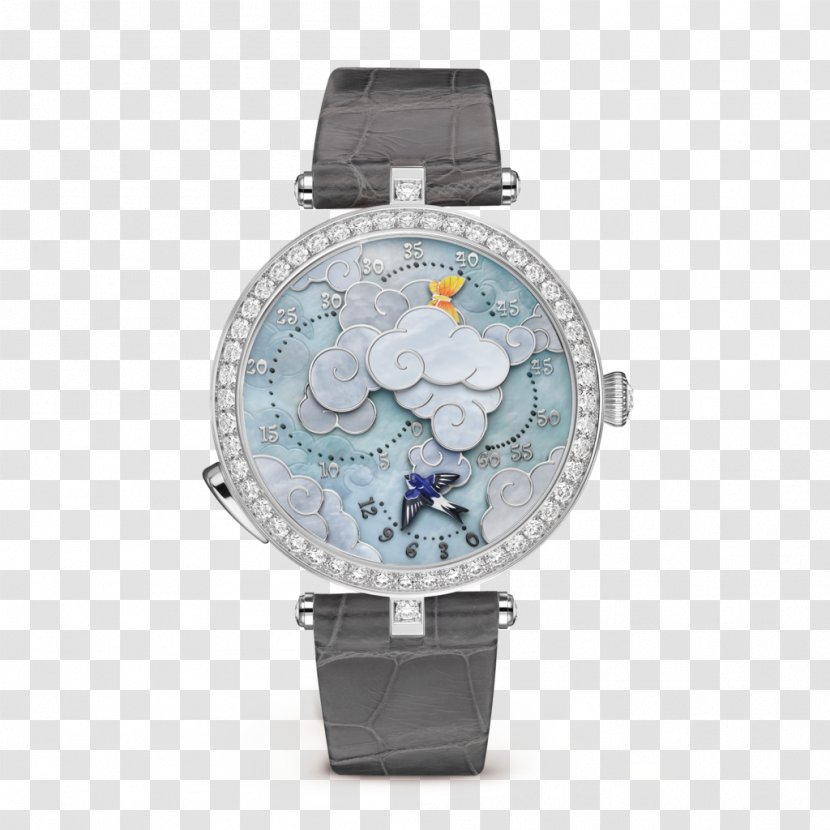Van Cleef & Arpels Watch Clock Jewellery Sapphire - Strap Transparent PNG