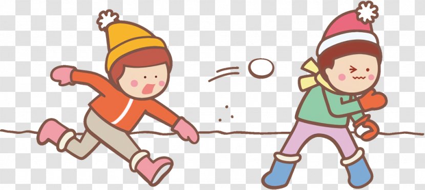 Snowball Fight Winter Kids - Play Pleased Transparent PNG