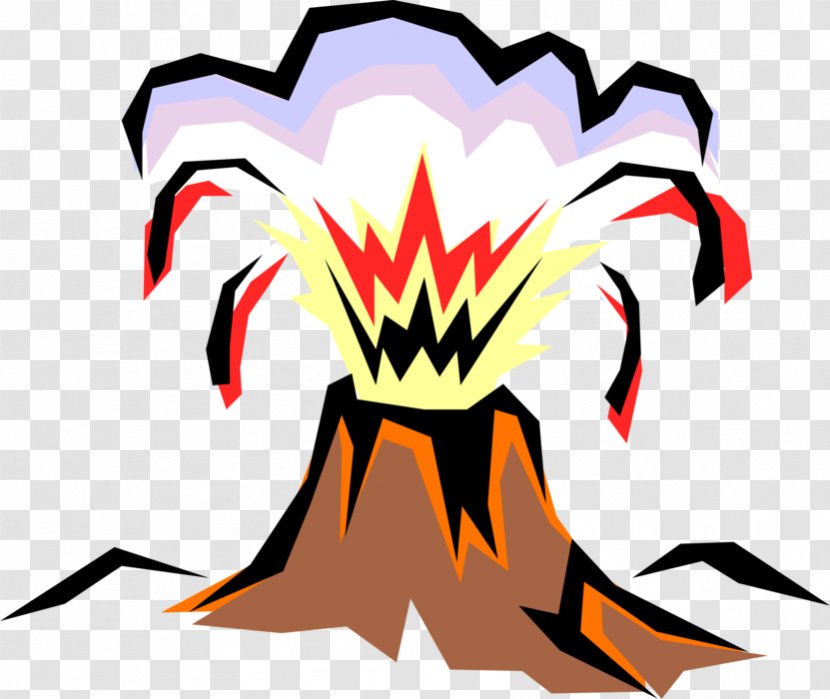 Cartoon Nature Background - Volcano - Logo Lava Transparent PNG