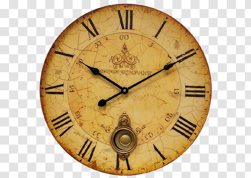 Pendulum Clock Quartz Shabby Chic Wanduhr Transparent PNG