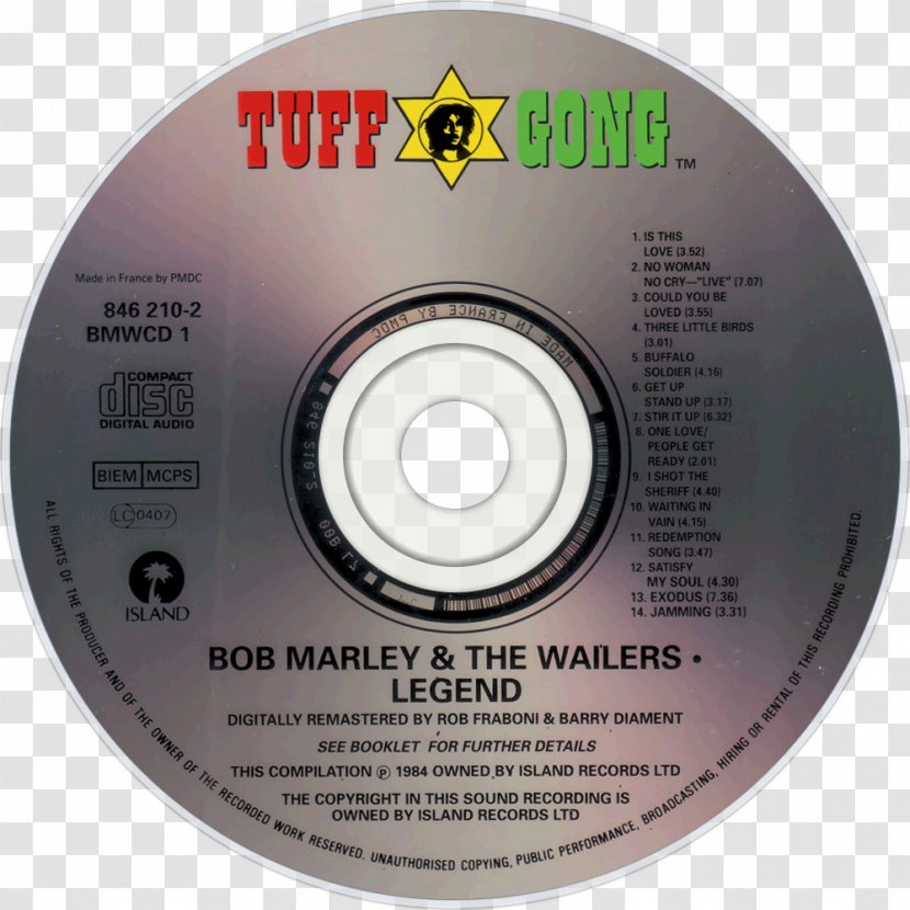 Compact Disc Legend Bob Marley And The Wailers Meanstreak Album - Tree - Silhouette Transparent PNG