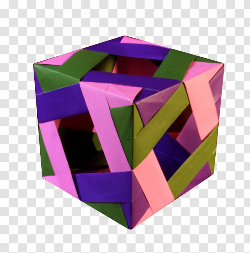 Paper Origami Polyhedra Modular Cube - Rectangle Transparent PNG