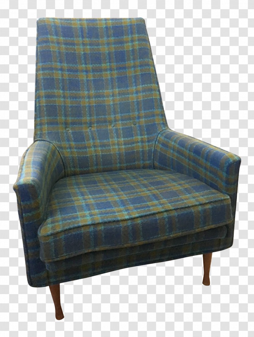 Tartan Club Chair Furniture Bedside Tables - Sofa Bed - Lazy Transparent PNG