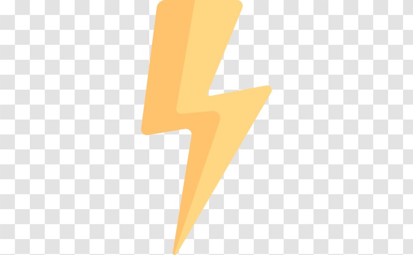 Electricity - Orange - Lightning Transparent PNG
