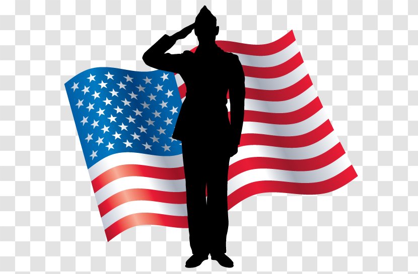 United States Soldier Salute Military - Flag Transparent PNG