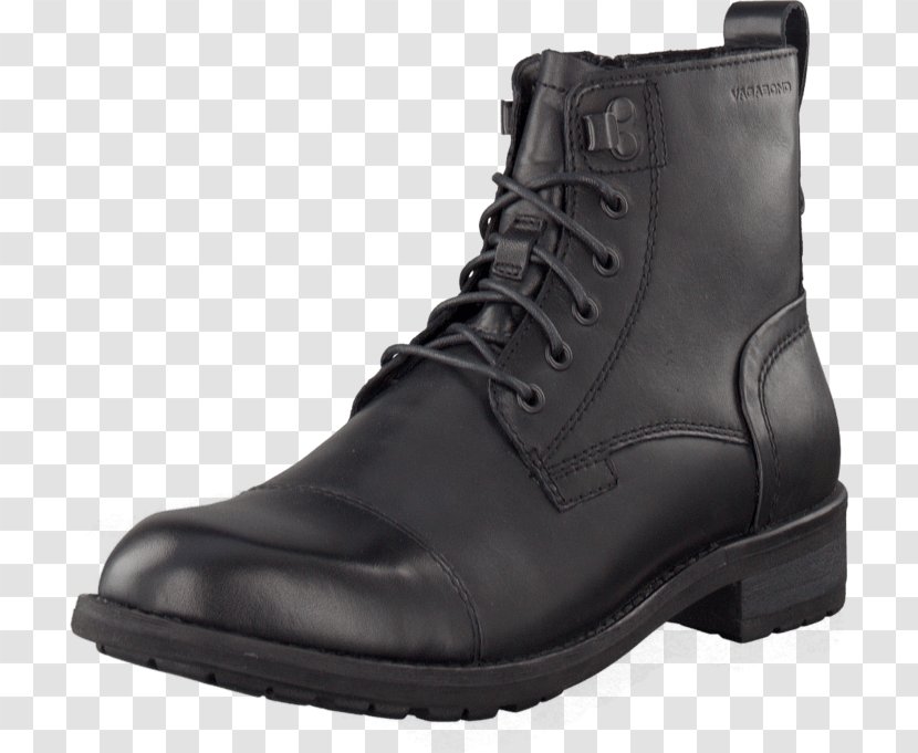 Steel-toe Boot Shoe Leather Combat - Black Transparent PNG