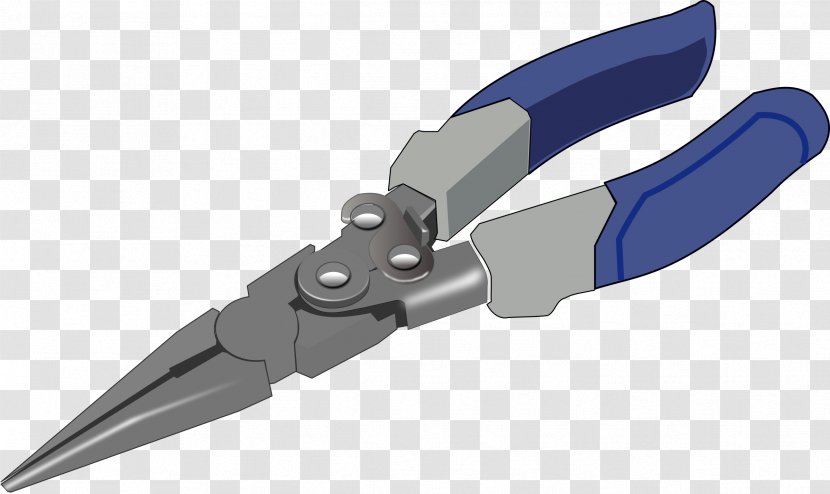 Hand Tool Needle-nose Pliers Clip Art - Tongs - Plier Transparent PNG