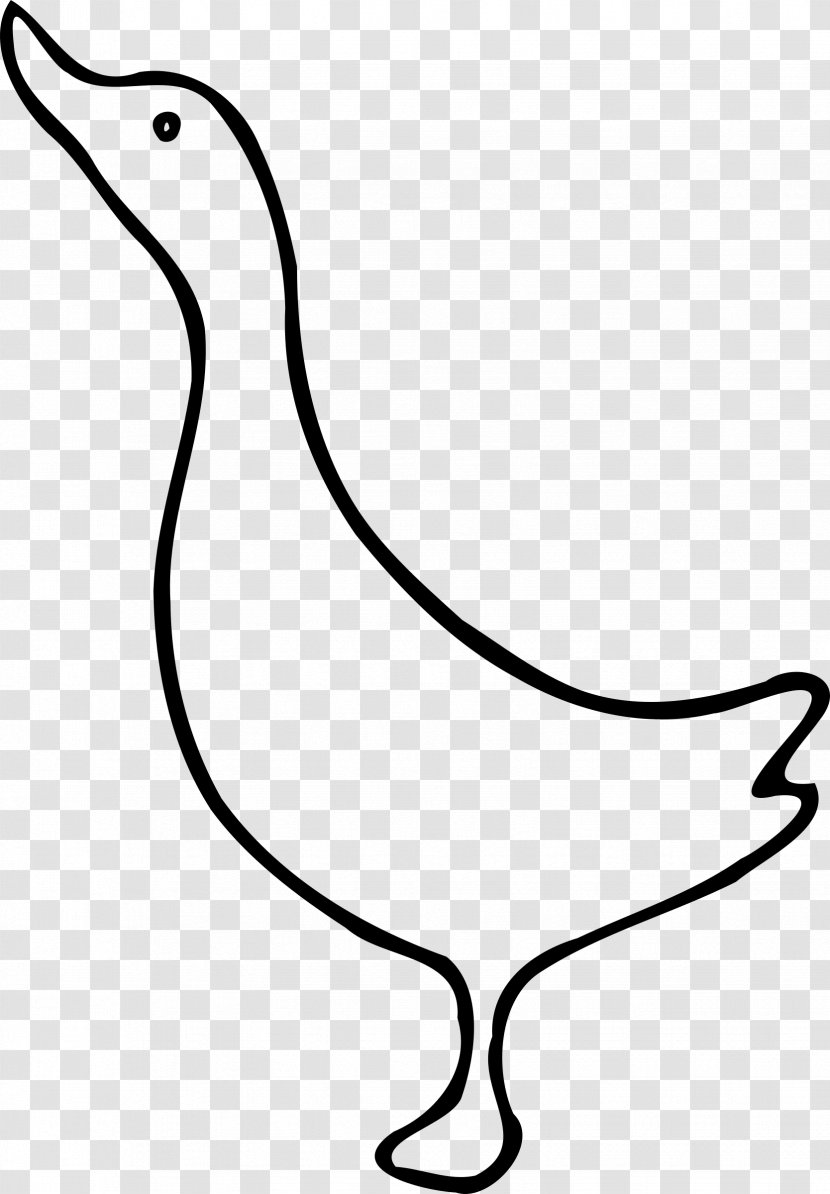 Duck Stencil Goose Clip Art - Poultry Transparent PNG