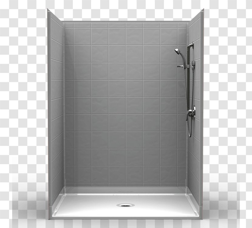 Shower Sliding Glass Door Tile - Frosted - Curbless Pan Transparent PNG