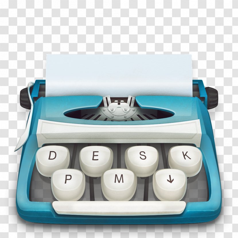 Desk Mac App Store - Wordpresscom - Typewriter Transparent PNG
