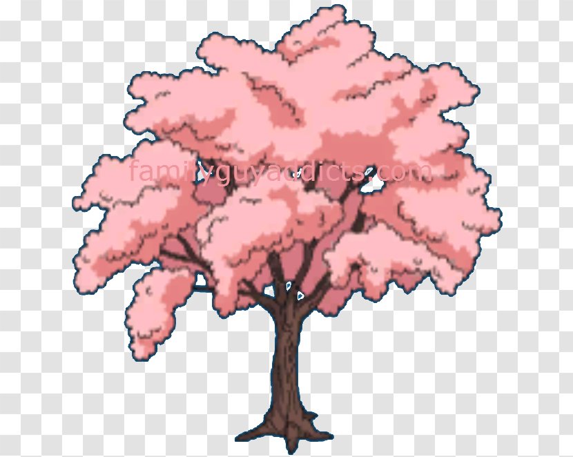 Cherry Blossom Flower Tree - Pink Transparent PNG