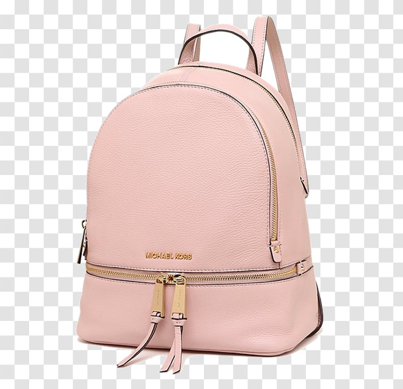 Handbag Michael Kors Backpack Leather Brand - Three Dimensional Art Word Summer Discount Transparent PNG