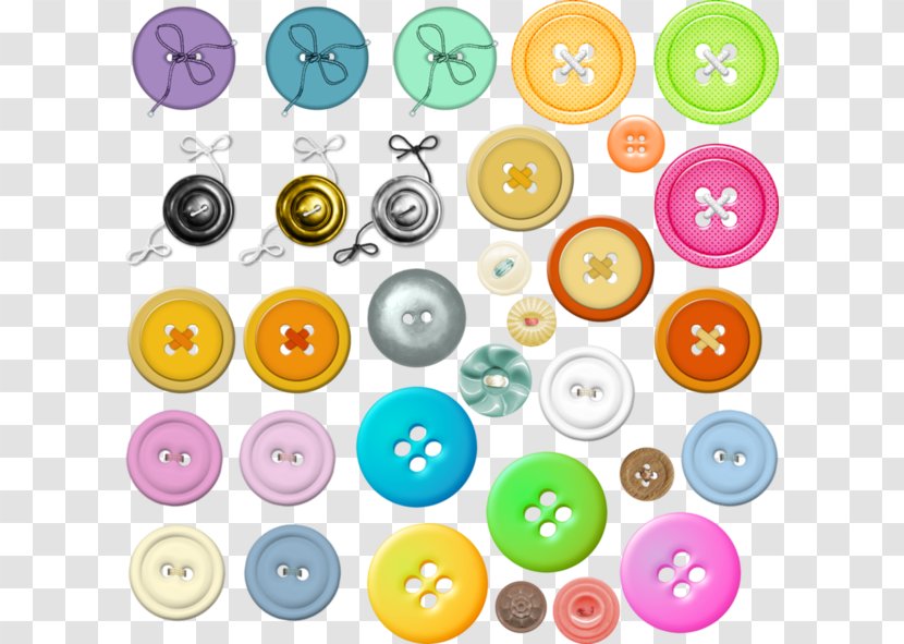 Button Clip Art - Clothing - Various Buttons Pattern Transparent PNG