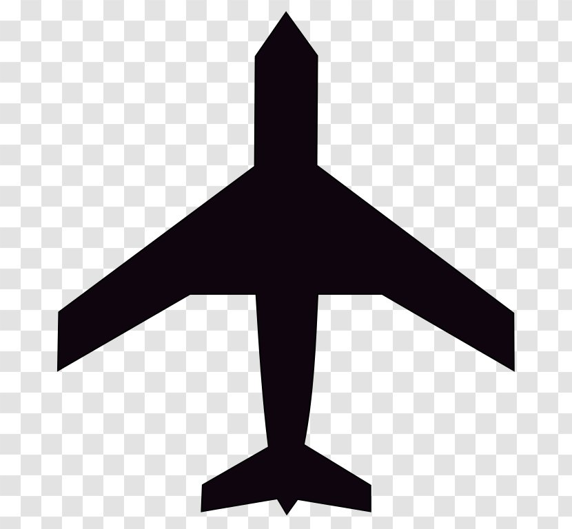 Grams - Airplane - Black And White Transparent PNG