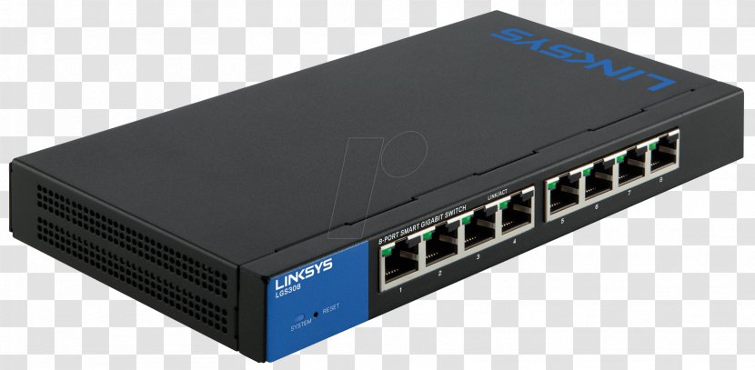 Linksys Unmanaged Switches 8-Port Poe Lgs108P-Eu Power Over Ethernet Gigabit Network Switch - Ieee 8023at Transparent PNG