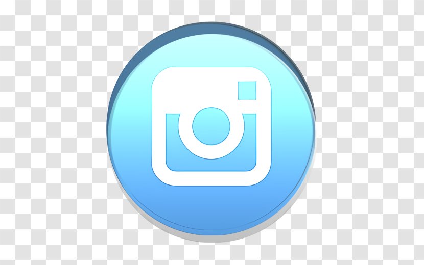 Instagram Icon Socialnetwork - Symbol - Electric Blue Transparent PNG