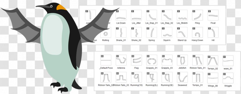 Penguin Brand Font - Threedimensional Villain Transparent PNG