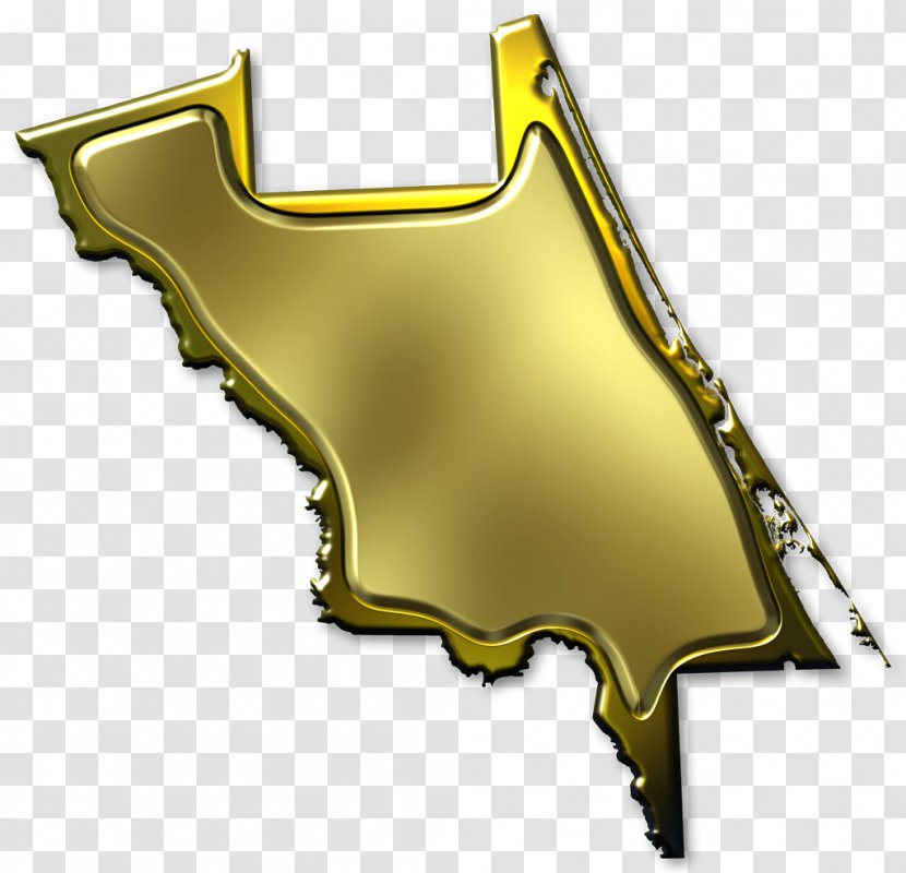 Volusia Map County - City - Yellow Transparent PNG