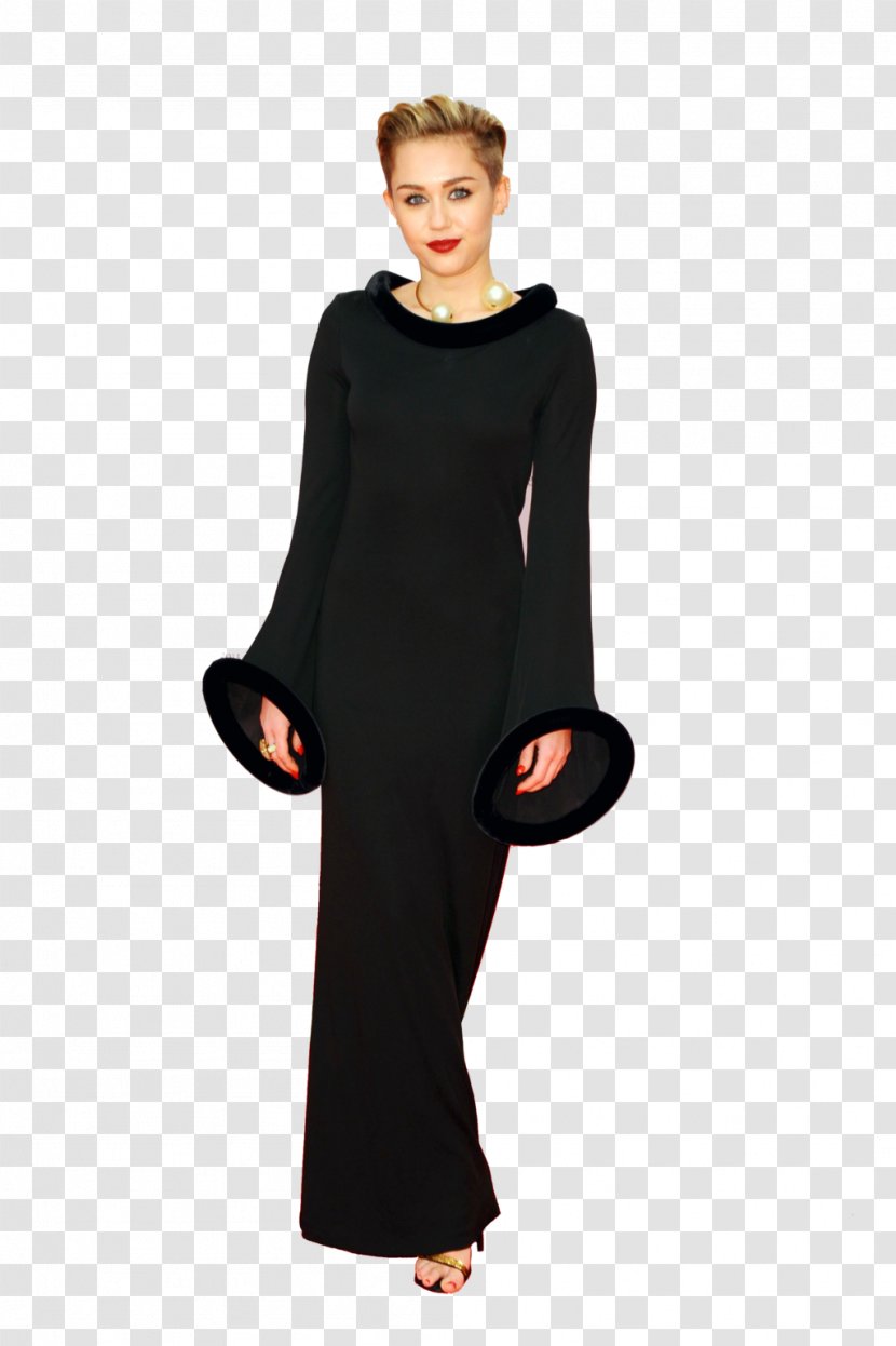 Black M Dress Shoulder Sleeve Costume Transparent PNG