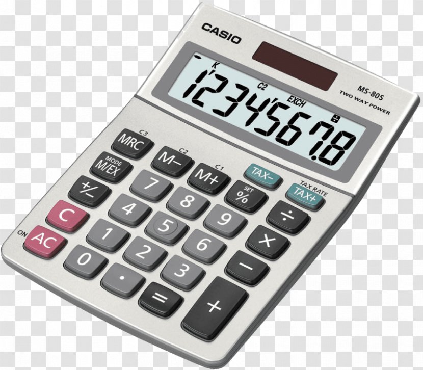 Casio Desktop Calculator Image Numeric Keypads Transparent PNG