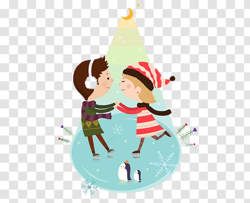 Royalty-free Illustration - Art - Male And Female Friends Holding Hands Transparent PNG