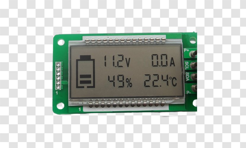 Microcontroller Battery Charger Management System Display Device Lithium Iron Phosphate - Voltage Transparent PNG