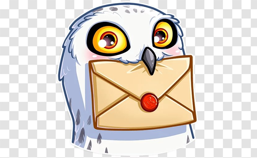 Sticker Clip Art Garrï Potter Telegram VKontakte - Bird - Owl Harry Transparent PNG
