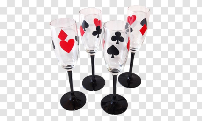 Wine Glass Contract Bridge Champagne Playing Card - Flower Transparent PNG