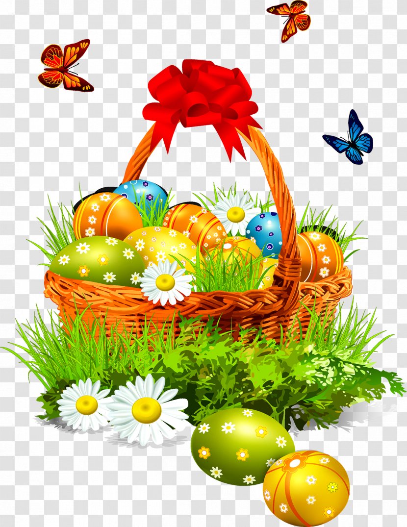 Easter Bunny Basket Clip Art - Egg - Eggs Transparent PNG