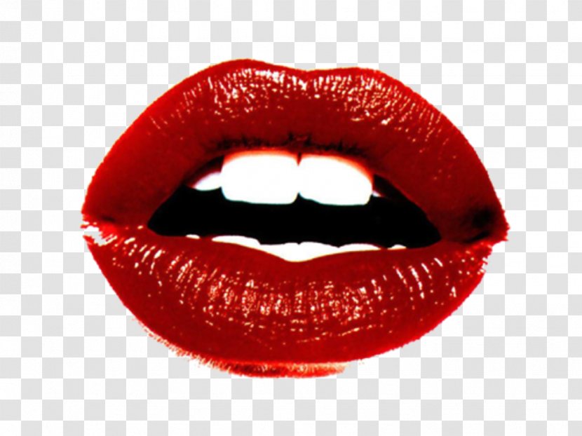 Red Lips Lipstick Desktop Wallpaper - Lip Transparent PNG