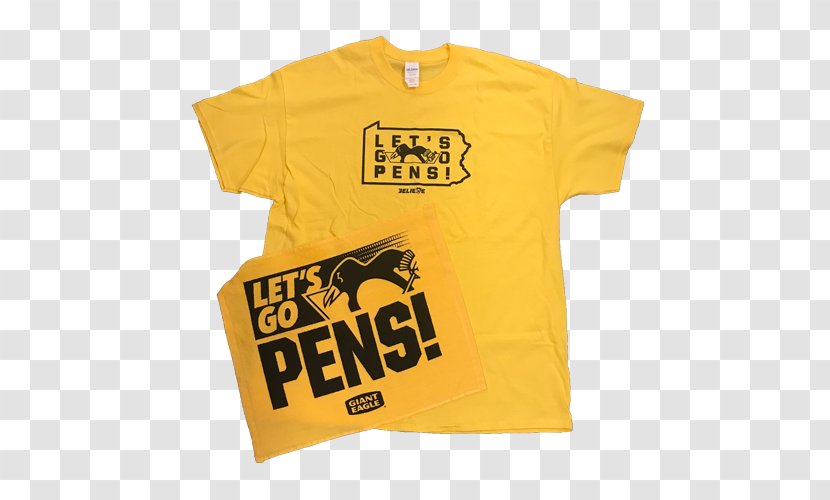 T-shirt Logo Sleeve Font - Outerwear - Pittsburgh Pens Playoffs 2017 Transparent PNG