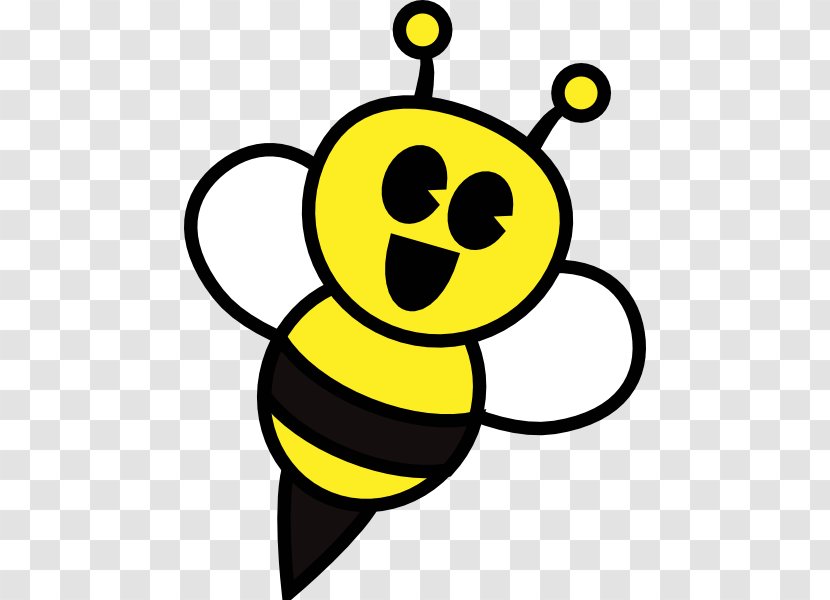 The Bumblebee Cartoon Clip Art - Smiley - Halloween Bee Cliparts Transparent PNG