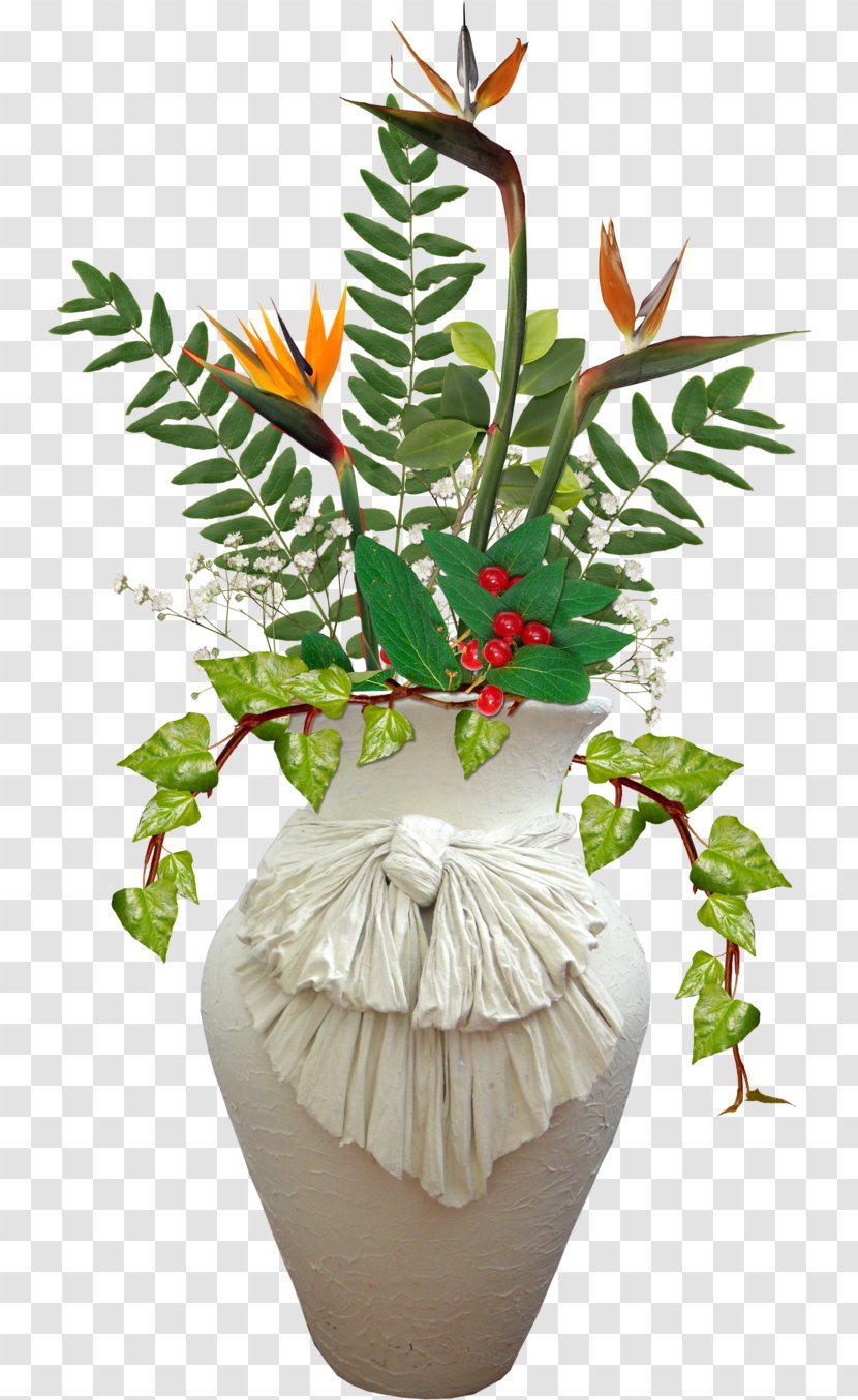 Flower Vase - Christmas Decoration - In Transparent PNG