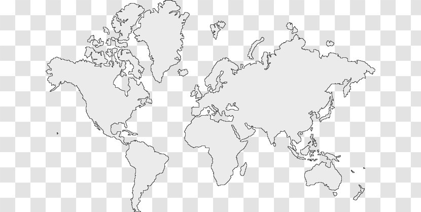 World Map Drawing Globe - Goode Homolosine Projection Transparent PNG