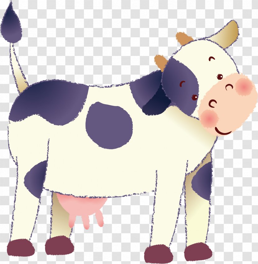 Dairy Cattle Euclidean Vector Clip Art - Carnivoran - Cow Transparent PNG