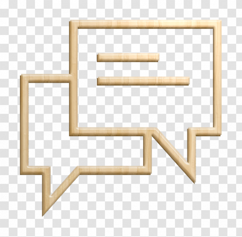 Facebook Pack Icon Conversation With Text Lines Icon Social Icon Transparent PNG