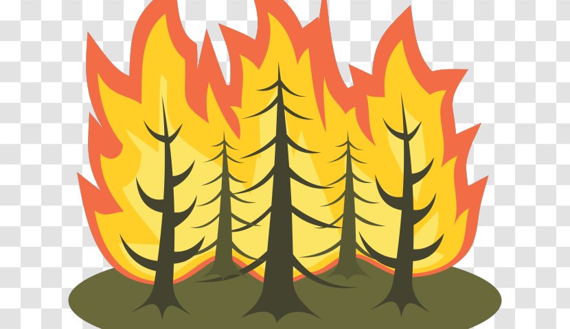 Clip Art Wildfire Vector Graphics - Tree - Summer Backyard Wood Burning Transparent PNG